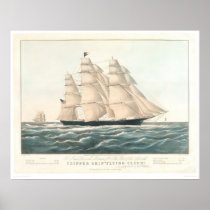 Clipper ship "Flying Cloud" (0397A) Posters