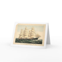 Clipper ship "Three Brothers" (0406A) Card