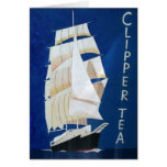 Clipper Tea vintage advertising poster Greeting Cards