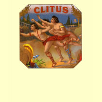 Clitus Cigar Label t-shirts by vintagegiftmall Clitus Cigar Label t-shirts