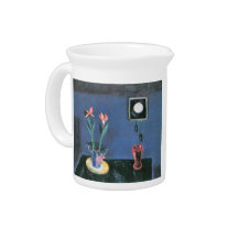 clock and tulip pot by Walter Gramatte Drink Pitcher