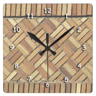 Clock - Brick Pattern