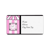 Clock Bridal Shower Return Address Label