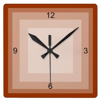 clock - concentric squares