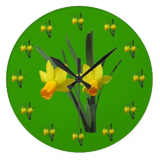 Clock - Daffodil blossoms