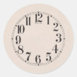 CLOCK FACE ROUND STICKER