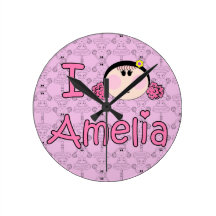 Clock I love Amelia