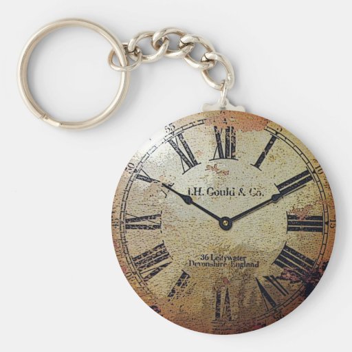 Clock Keychain Zazzle