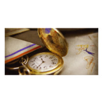 Clock Maker - Time never waits Customized Photo Card