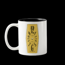 clock on mug mugs