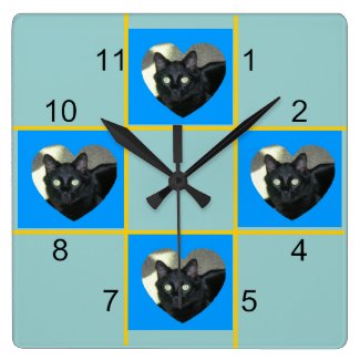 Clock - Pet patchwork