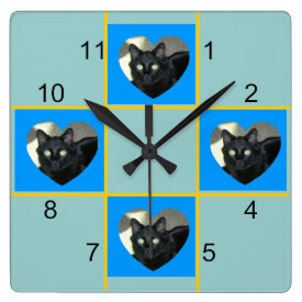 Clock - Pet patchwork