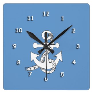 Clock - Ship Anchor