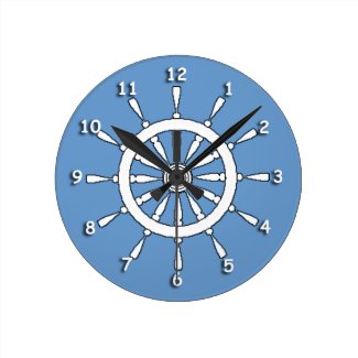 Clock - Ship Helm
