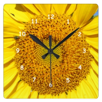 Clock - Sunflower Florets