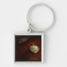 Clock - Time waits for nothing Keychain