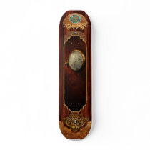 Clock - Time waits for nothing Custom Skate Board