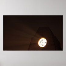 Clock Tower at Night poster
