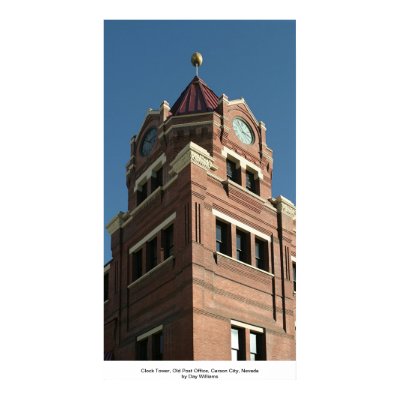 Clock Tower, Old Post Office, Carson City Poster by daysrays