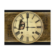 Clock Watching Postcard