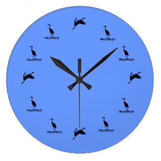 Clock - Water Birds  graphic