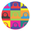 Clocks Pop Art stickers