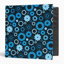 Clockwork Blue Gears binder