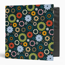 Clockwork Colorful Gears binder