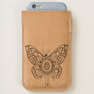Clockwork Monarch Butterfly Leather Phone Slip iPhone 6/6S Case
