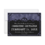 Clockwork Silhouette, 3.5"x5" save the date Personalized Announcements