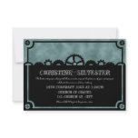 Clockwork Silhouette, 3.5x5 invitation
