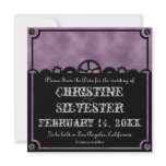 Clockwork Silhouette, 5.25"x5.25" save the date Personalized Invite
