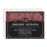 Clockwork Silhouette, 5x7 invitation