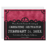 Clockwork Silhouette, 6.5"x8.75" save the date Personalized Invitation