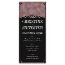 Clockwork Silhouette, menu and program Custom Rack Cards