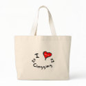Clogging Gift- I Heart Clogging bags