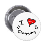 Clogging Gift- I Heart Clogging Pin
