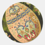 Cloisonne Easter Egg Round Sticker