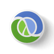 Clojure logo pin