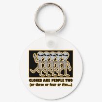 Clones Are People Two keychains by alternateworlds Clones Are People Two keychains
