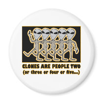 Clones Are People Two magnets by alternateworlds Clones Are People Two magnets