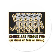 Clones Are People Two stickers by alternateworlds Clones Are People Two stickers