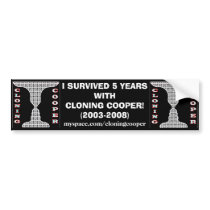 Cloning Cooper Bumper Sticker bumper stickers