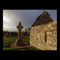 Clonmacnoise Celtic cross posters