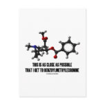 Close As Possible I Get To Benzoylmethylecgonine postcards