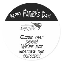 Close that door! stickers by EchoesofDad Close that door! stickers