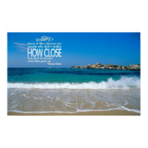 Close to Success Inspirational Poster Your Print