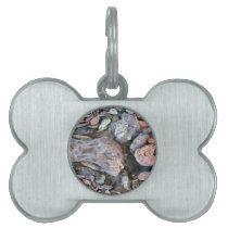 Close Up Abstract of Pebbles Pet Tags