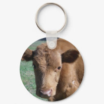 Close-up Cute Calf Keychain