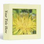 Close-Up Dandelion Flo 3 Ring Binders